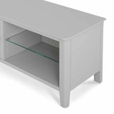 Elgin Grey 90cm Small TV Unit - Close up of top