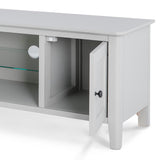 Elgin Grey 120cm large TV stand - Close up of inside cupboard