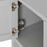 Elgin Grey 120cm large TV stand - Close up of door hinges