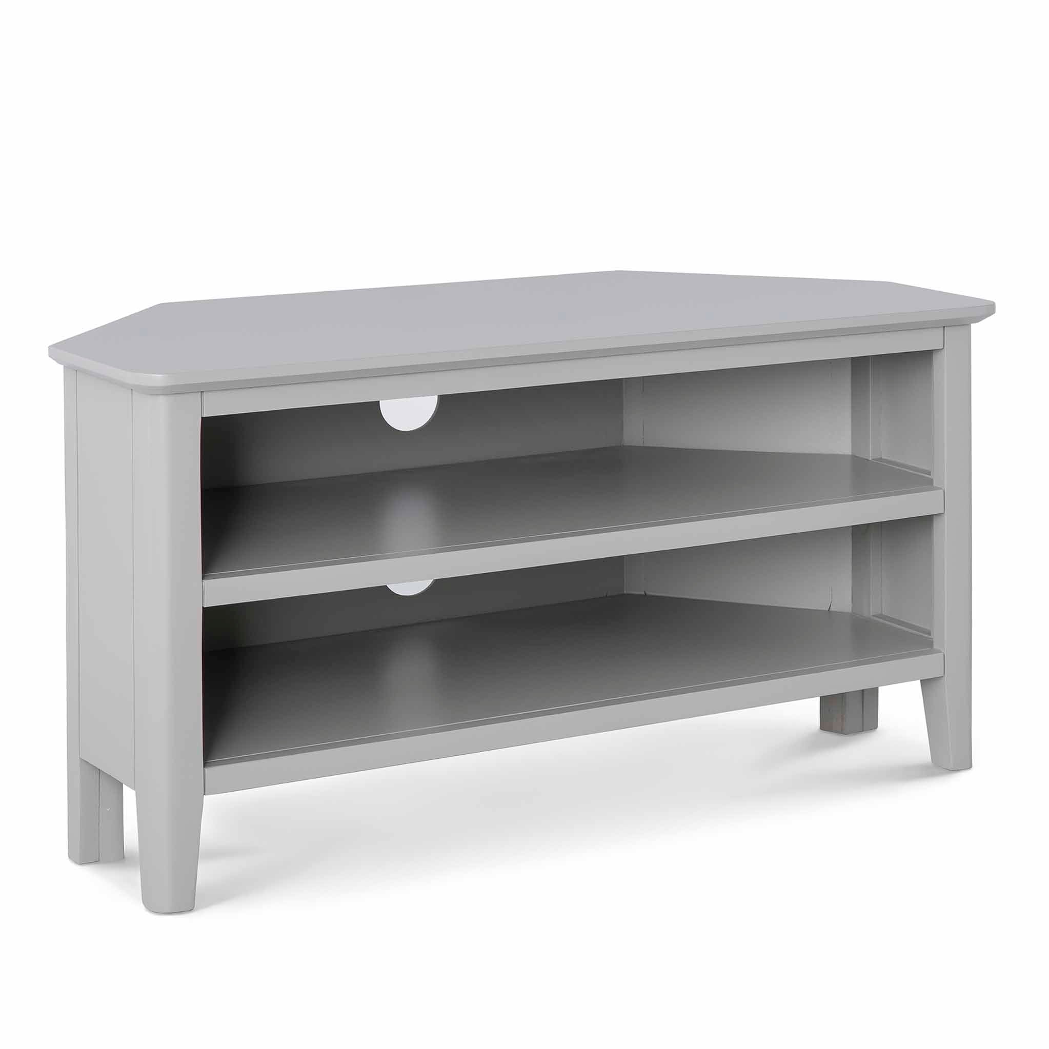 Corner tv store unit scandi