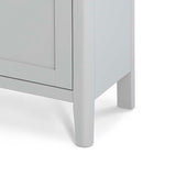 Elgin Grey Small Sideboard - Close up of sideboard feet