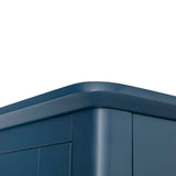 Stirling Blue Double Wardrobe - Close up of top of wardrobe