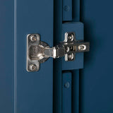 Stirling Blue Double Wardrobe - Close up of wardrobe door hinge