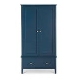 Stirling Blue Double Wardrobe - Front view