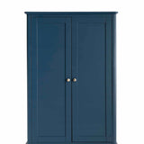 Stirling Blue Double Wardrobe - Close up of wardrobe doors