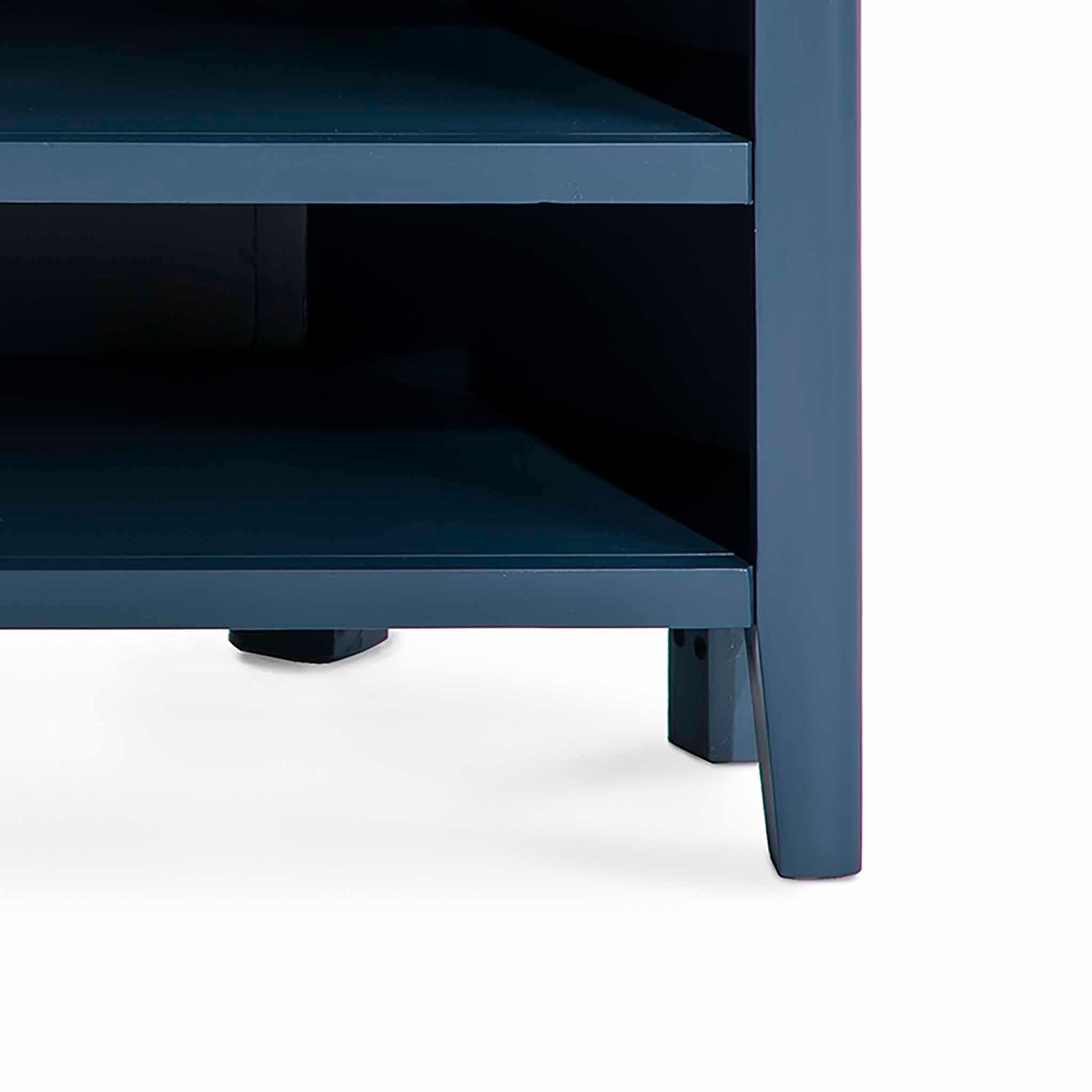 Blue tv console deals table