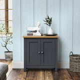 Farrow Charcoal Mini Cupboard for living room