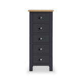 Farrow Charcoal 5 Drawer Tallboy Chest