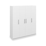 Meribel White 4 Door Wardrobe from Roseland Furniture