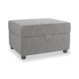 Jessie Grey Small Storage Footstool from Roseland Furniture