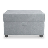 Harry Light Blue Small Storage Pouffe