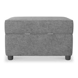 Harry Dark Grey Small Storage Footstool