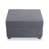 Harry Navy Small Storage Footstool 