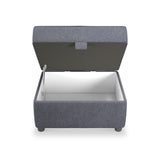 Harry Navy Small Storage Footrest