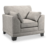 Jules Mist Grey Armchair from Roseland Furniture