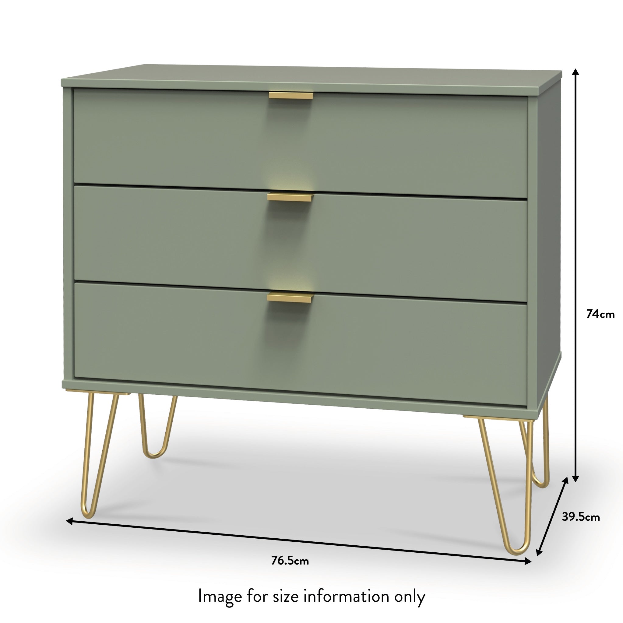 Green 3 on sale drawer dresser