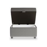 Jude Coal Small Storage Footstool