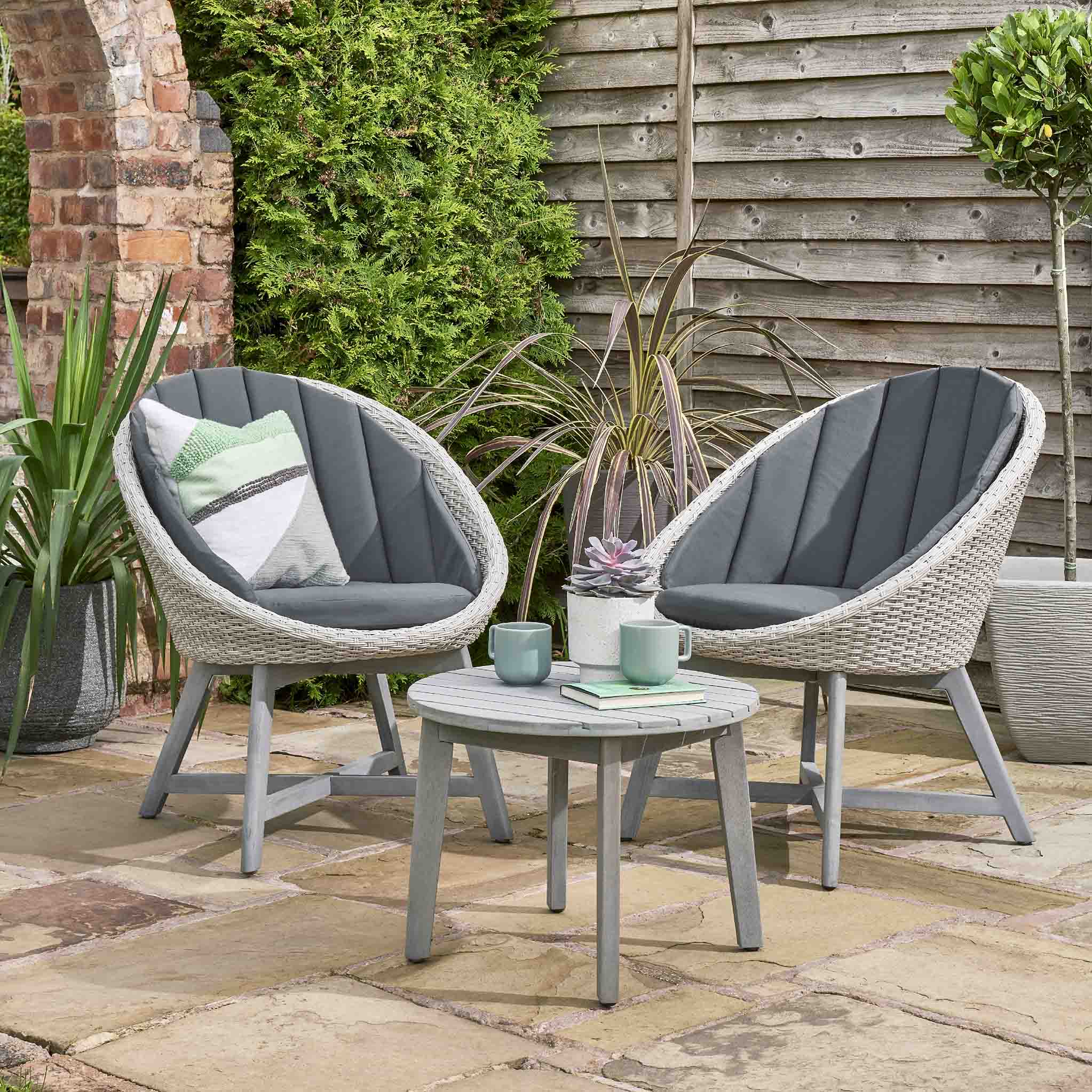 Rattan bistro garden discount furniture