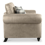 Edward Marble Faux Leather 2 Seater Sofa