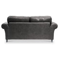 Edward Black Faux Leather 3 Seater Sofa