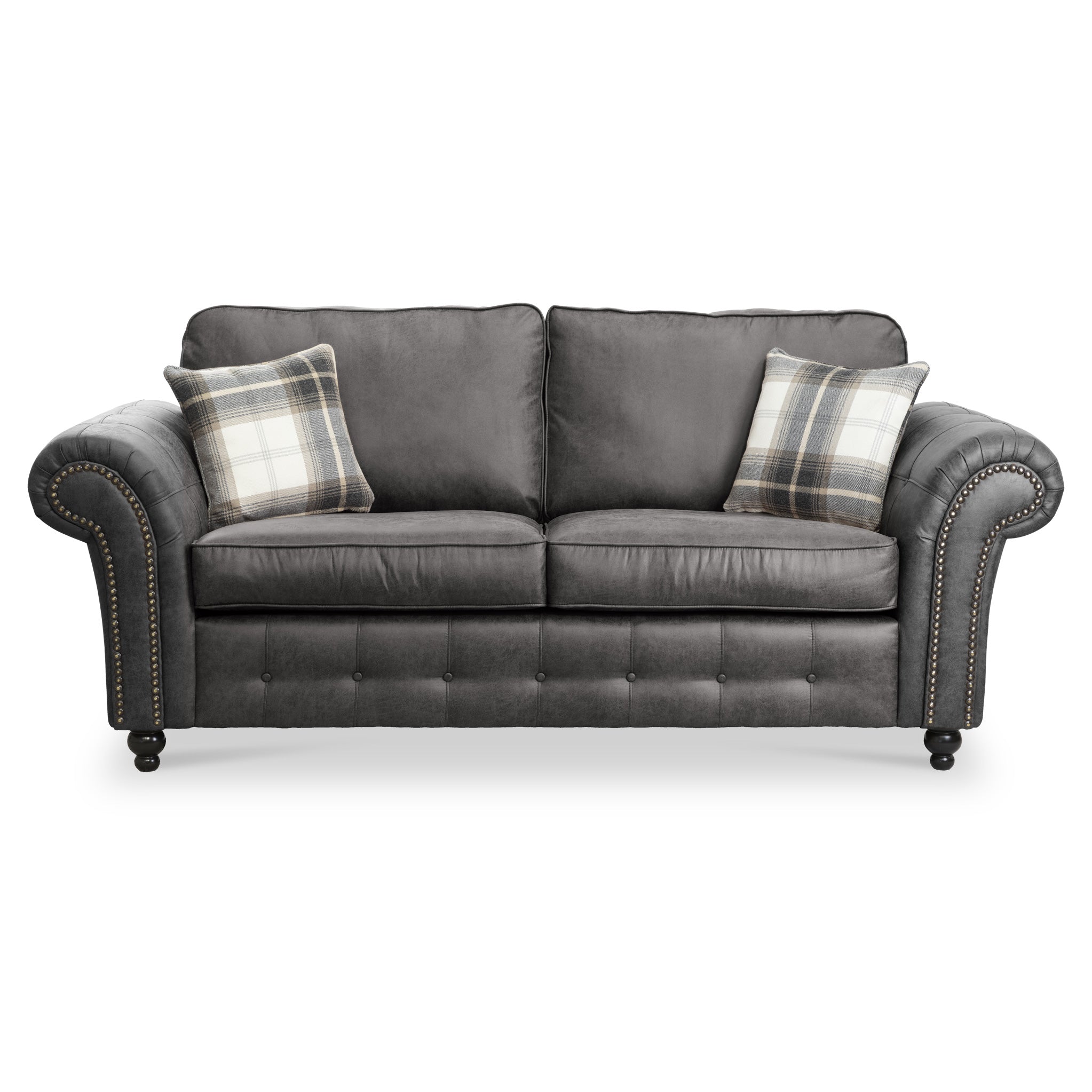 Evan 3 piece store leather sectional sofa