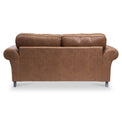 Edward Chocolate Faux Leather 3 Seater Sofa