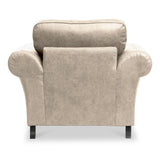 Edward Marble Faux Leather Armchair