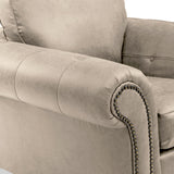 Edward Marble Faux Leather Armchair