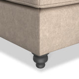 Edward Marble Faux Leather Footstool