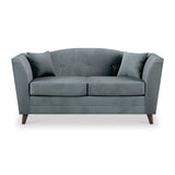 Pippa Airforce Blue Plush Velvet 2 Seater Couch