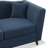 Pippa Teal Plush Velvet 2 Seater Sofa from Roseland Furniture