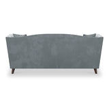 Pippa Airforce Blue Plush Velvet 3 Seater Sofa