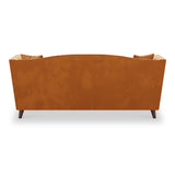 Pippa Burnt Orange Plush Velvet 3 Seater Sofa