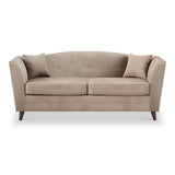 Pippa Platinum Plush Velvet 3 Seater Couch