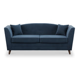 Pippa Teal Plush Velvet 3 Seater Couch