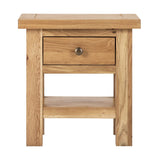 Charlestown Oak Side Table with Drawer