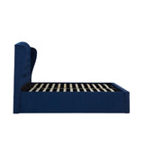 Salisbury Blue Ottoman Storage Bed Frame