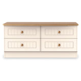 Brixham Cream 4 Drawer Low Storage Unit from Roseland