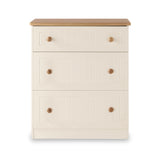 Brixham Cream 3 Drawer Deep Chest from Roseland