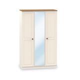 Brixham Cream Triple Mirror Wardrobe from Roseland