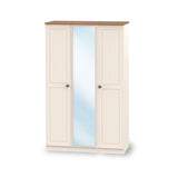 Brixham Cream Triple Mirror Wardrobe from Roseland