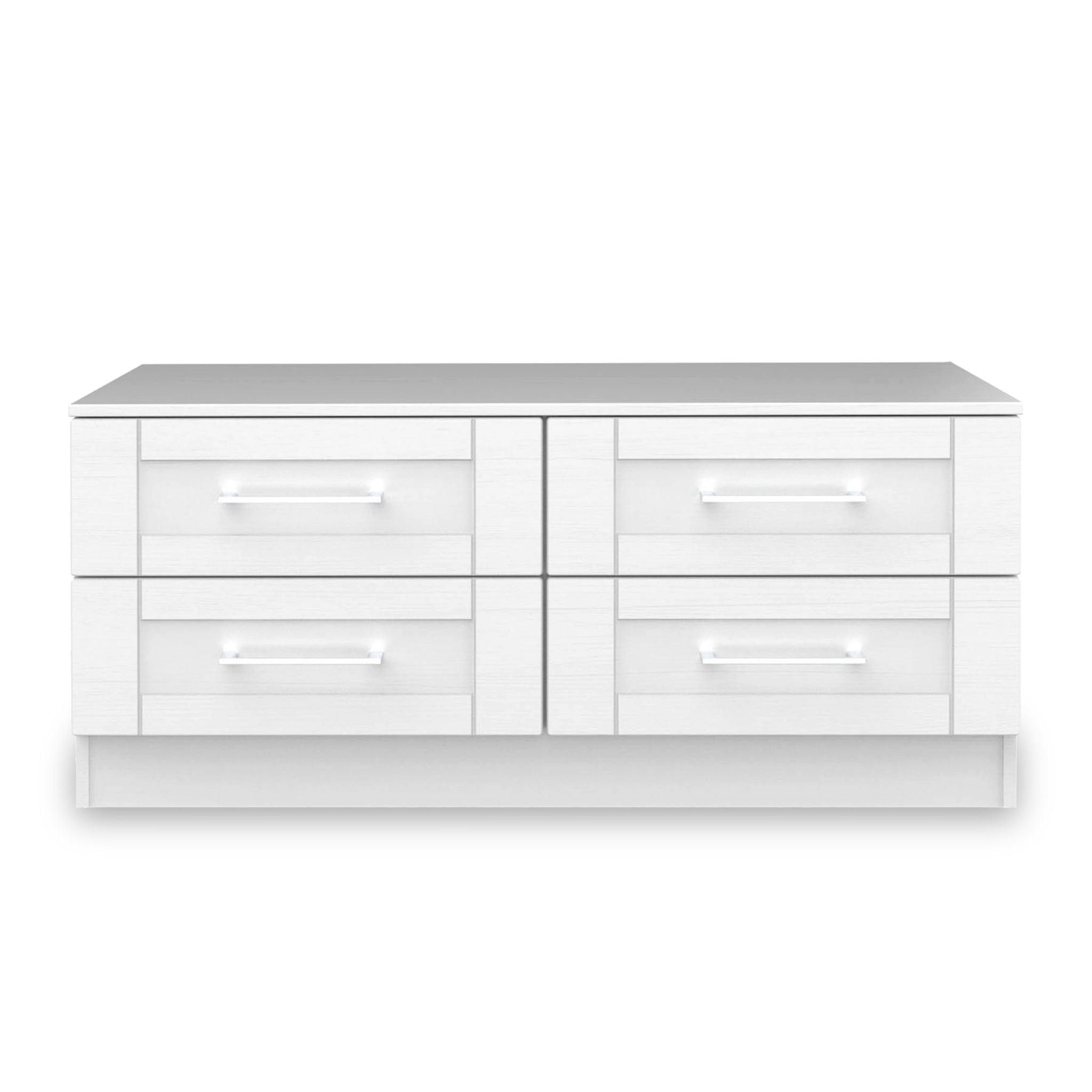 White low store storage unit