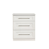 Bellamy White 3 Drawer Deep Chest from Roseland