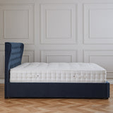 Richmond Ink blue Velvet Ottoman Storage Bed Frame