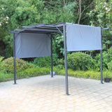 San Remo Grey Sliding Pergola Gazebo Shelter