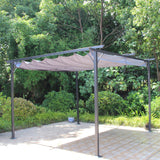 San Remo Grey Sliding Pergola Gazebo Shelter