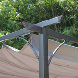 San Remo Grey Sliding Pergola Gazebo Shelter