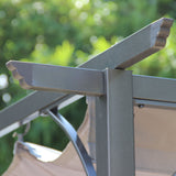 San Remo Grey Sliding Pergola Gazebo Shelter