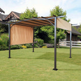 San Remo Brown Sliding Pergola Gazebo Shelter