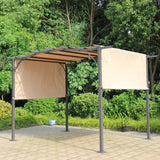 San Remo Brown Sliding Pergola Gazebo Shelter